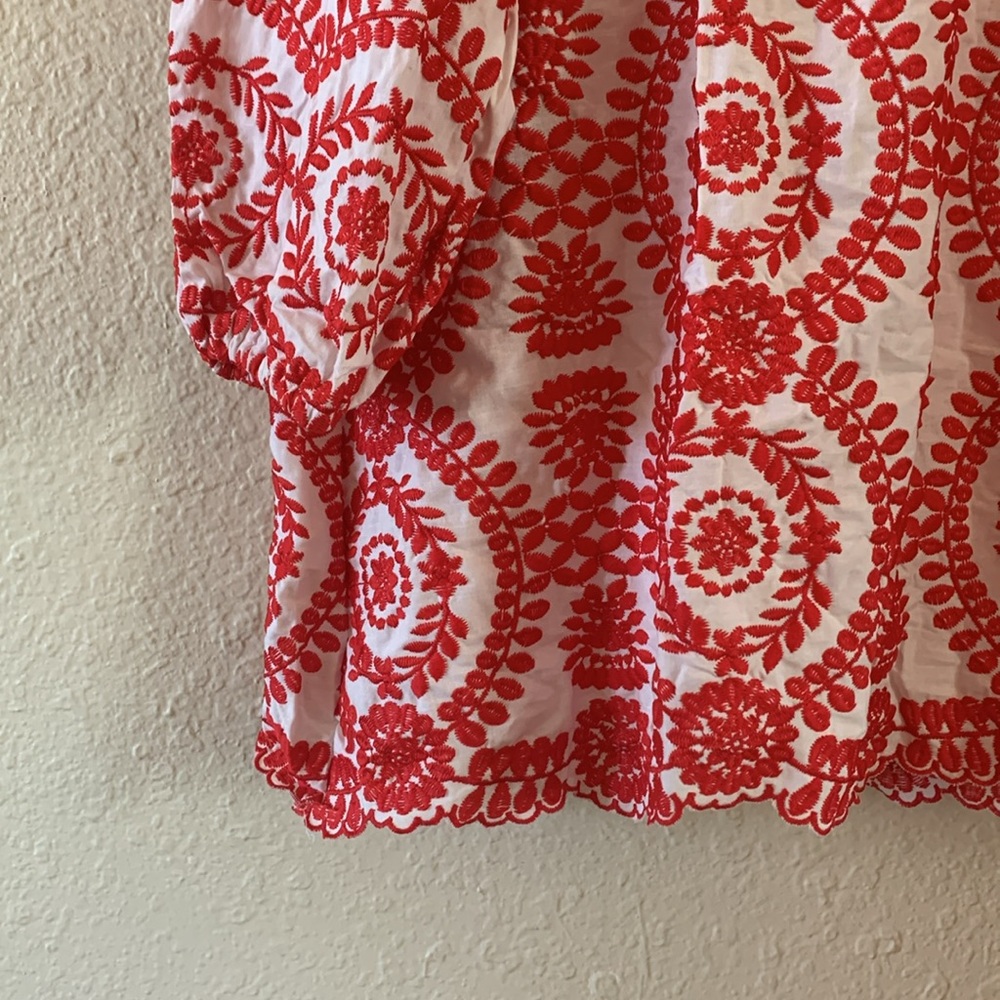 Red Floral Dress/Tunic - Picture 3 of 6